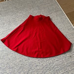 Red short skirt